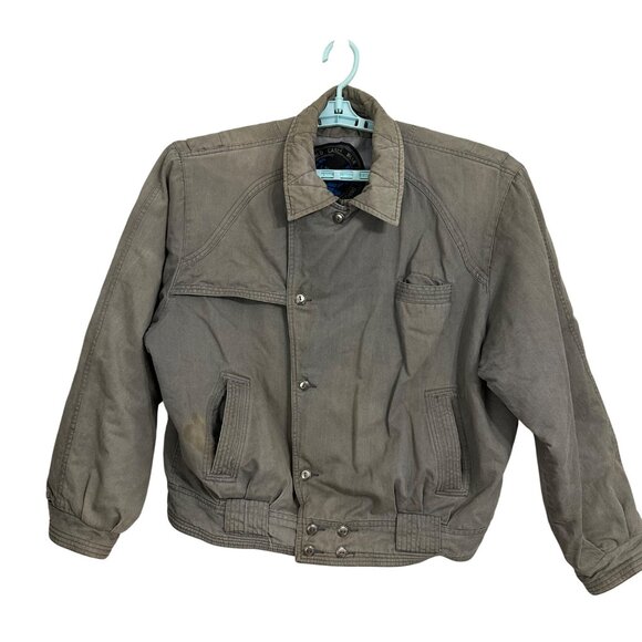 Vintage Falmer Workwear Bomber Jacket Mens Medium Thrashed Distressed See Photos - Picture 2 of 9